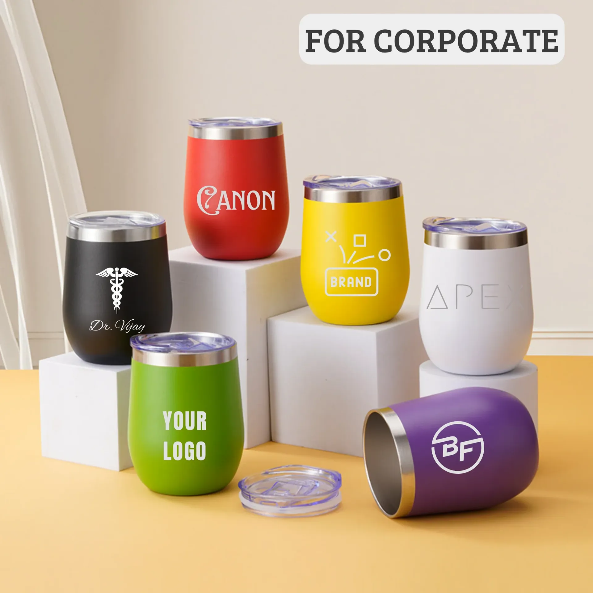 Referencia de vasos corporativos personalizados