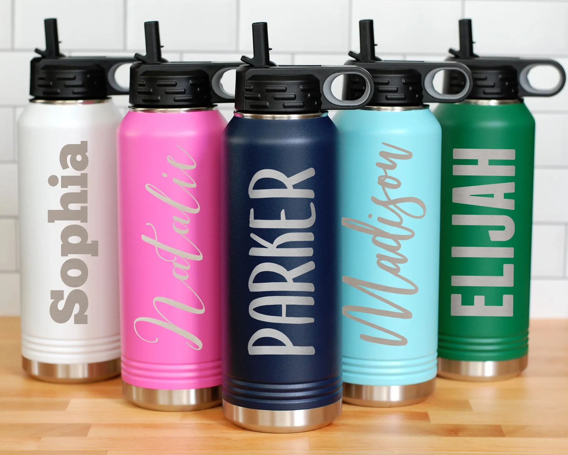 Botellas personalizadas con nombres individuales