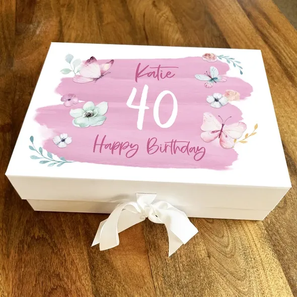 Caja personalizada de cumpleaños