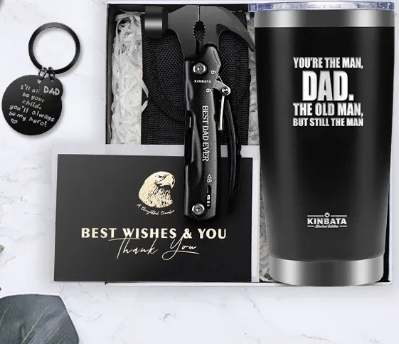 Ejemplo de kit terminado para papá listo para regalar